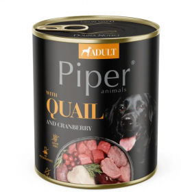 Консервирана храна за кучета Piper® Adult 800г с пъдпъдък и боровинки